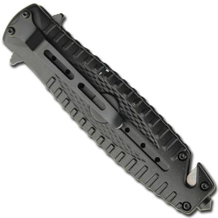Zombie Killer Spring Assist Tactical Knife Quarantine Dagger w/ Glass Breaker Knife-Assist - Tophatter Daily Deals
