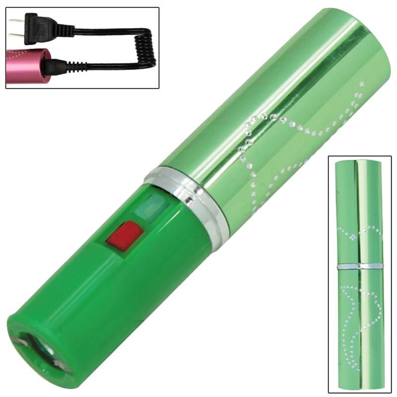Electrika Lipstick 2.8 Million Volt Stun Gun Green Collectible Weapons - Tophatter Daily Deals