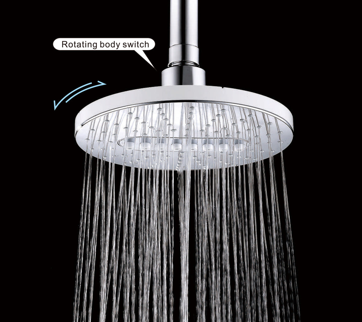 Bright Showers 6.3" 2-Spray Rainfall Shower Head with Adjustable Angles Home Improvement - Tophatter Daily Deals