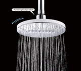 Bright Showers 6.3" 2-Spray Rainfall Shower Head with Adjustable Angles Home Improvement - Tophatter Daily Deals