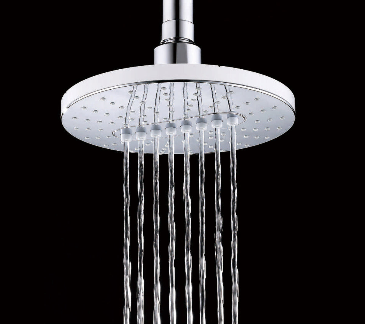 Bright Showers 6.3" 2-Spray Rainfall Shower Head with Adjustable Angles Home Improvement - Tophatter Daily Deals