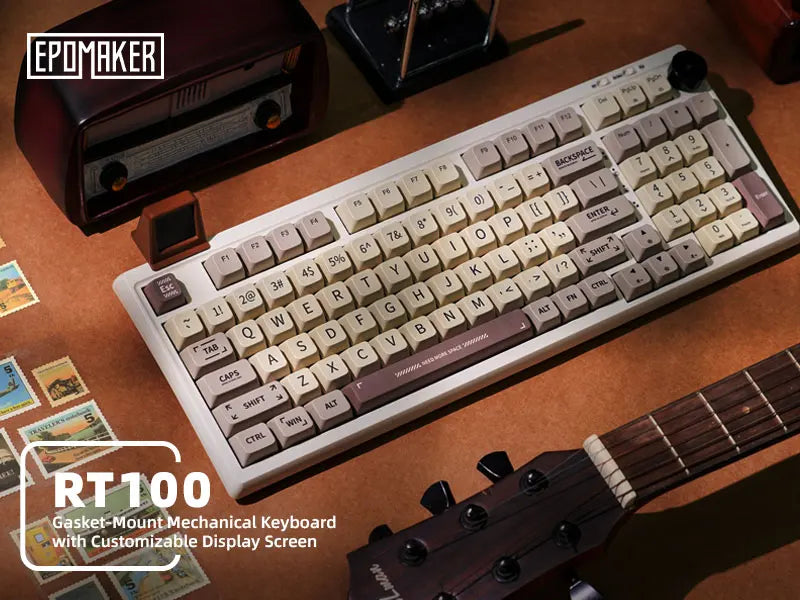 Mechanical Keyboard 97Key 95 Percent Gasket Mini Display - Tophatter Daily Deals