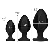Triple Juicers (Black) – Silicone Anal Trainer Set with Suction Base > Anal Range > Butt Plug Kits - Tophatter Daily Deals