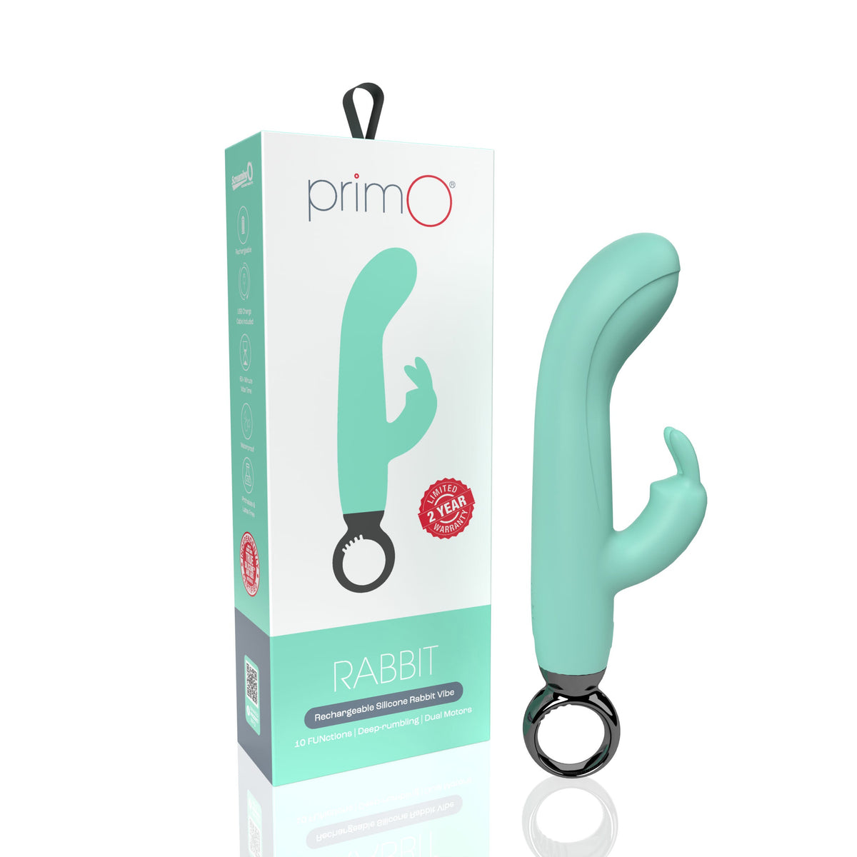 Screaming O PrimO Rabbit – 4.5 Inch Silicone Rabbit Vibrator with 5+5 Motor Settings > Vibrators > Ladies > Rabbit - Tophatter Daily Deals