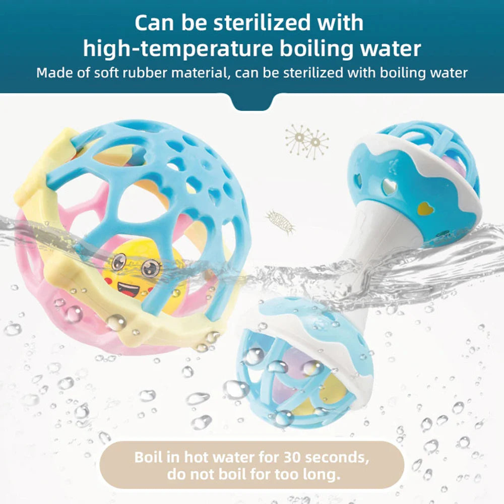 Baby Rattle Sensory Toy For Fine Motor Development - Tophatter Daily Deals