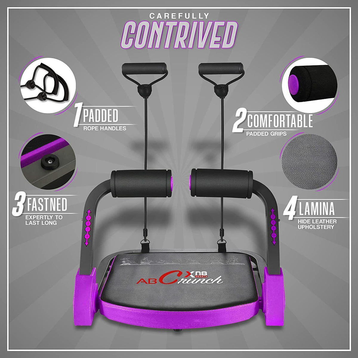 Multi Functional Ab Cruncher Abdominal Abs Core Fitness Trainer Exercise & Fitness - Tophatter Daily Deals