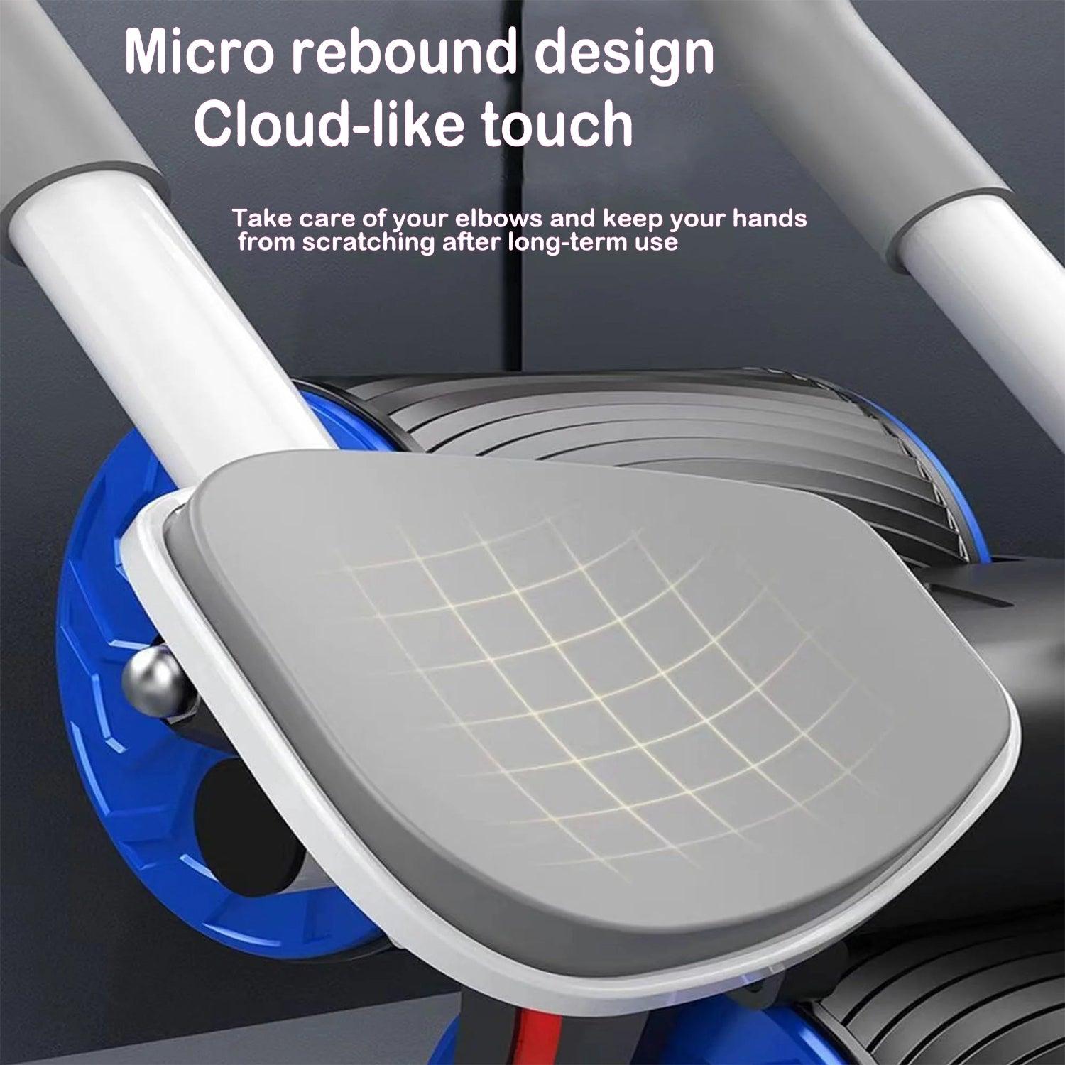 Roller for Abs Workout - Ab Roller Wheel Automatic Spring Back Elbow Support Tool Exercise & Fitness - Tophatter Daily Deals