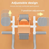 Roller for Abs Workout - Ab Roller Wheel Automatic Spring Back Elbow Support Tool Exercise & Fitness - Tophatter Daily Deals