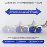 Roller for Abs Workout - Ab Roller Wheel Automatic Spring Back Elbow Support Tool Exercise & Fitness - Tophatter Daily Deals