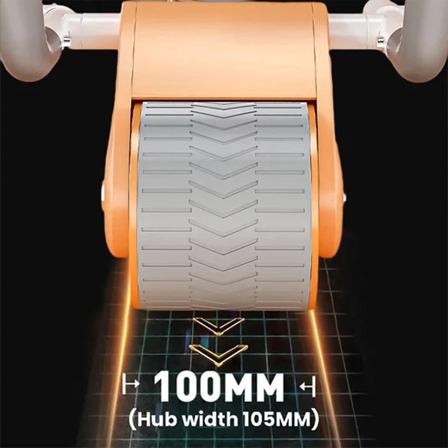 Roller for Abs Workout - Ab Roller Wheel Automatic Spring Back Elbow Support Tool Exercise & Fitness - Tophatter Daily Deals