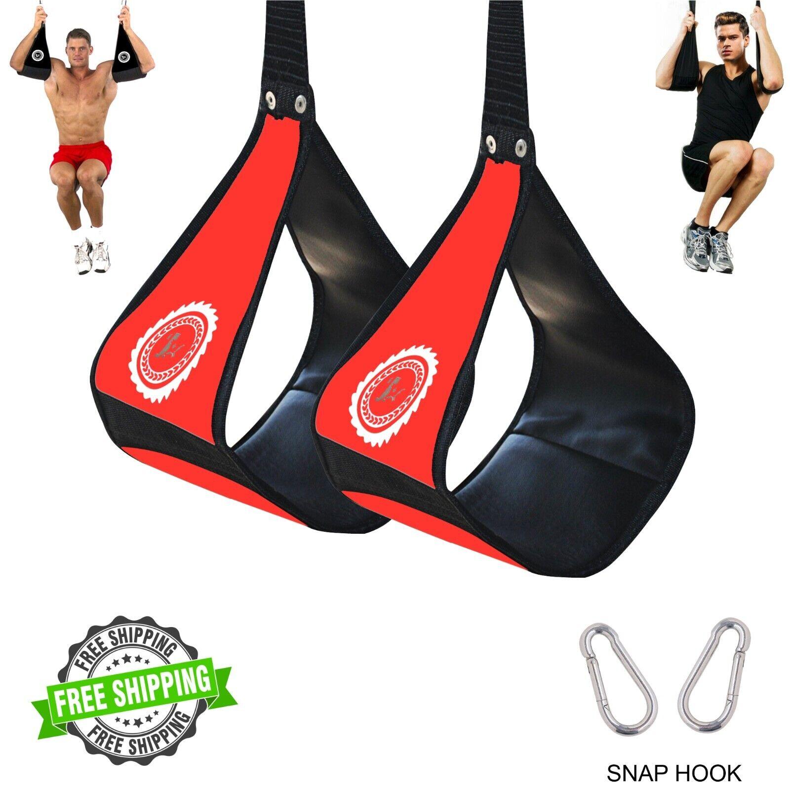 Sit Up Straps - Ab Sling Straps Hanging Leg Raise Abdominal Arm Support Crunches Exercise & Fitness - Tophatter Daily Deals