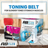 Stomach Toner Belt - ABFLEX Ab Toning Belt and Ab Stimulator for Slender Toned Stomach Muscles Health Care - Tophatter Daily Deals