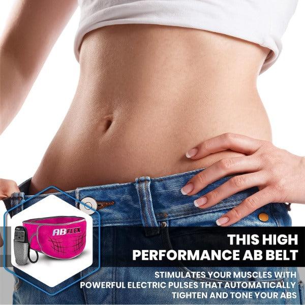 Stomach Toner Belt - ABFLEX Ab Toning Belt and Ab Stimulator for Slender Toned Stomach Muscles Health Care - Tophatter Daily Deals