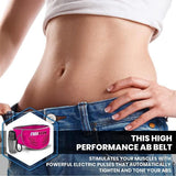 Stomach Toner Belt - ABFLEX Ab Toning Belt and Ab Stimulator for Slender Toned Stomach Muscles Health Care - Tophatter Daily Deals