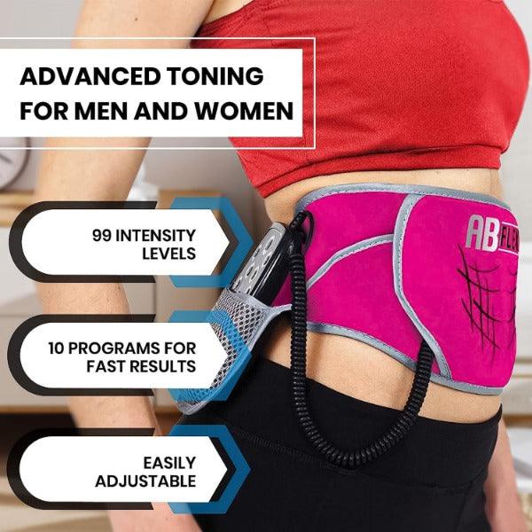 Stomach Toner Belt - ABFLEX Ab Toning Belt and Ab Stimulator for Slender Toned Stomach Muscles Health Care - Tophatter Daily Deals