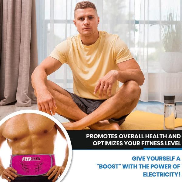 Stomach Toner Belt - ABFLEX Ab Toning Belt and Ab Stimulator for Slender Toned Stomach Muscles Health Care - Tophatter Daily Deals