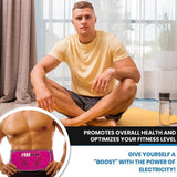 Stomach Toner Belt - ABFLEX Ab Toning Belt and Ab Stimulator for Slender Toned Stomach Muscles Health Care - Tophatter Daily Deals