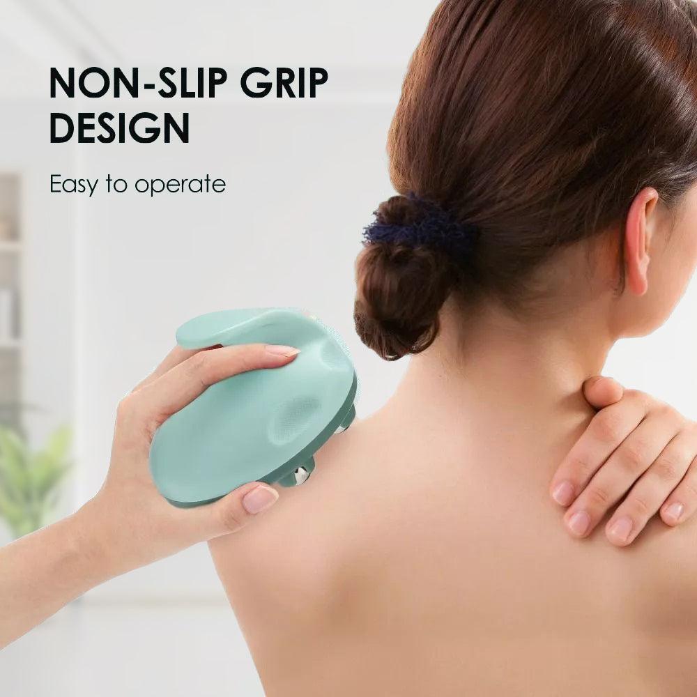 Hand Massage Roller - Muscle Relax 7 Beads Massager Neck Abdomen Roller Ball Meridian Brush Roller Health & Beauty - Tophatter Daily Deals