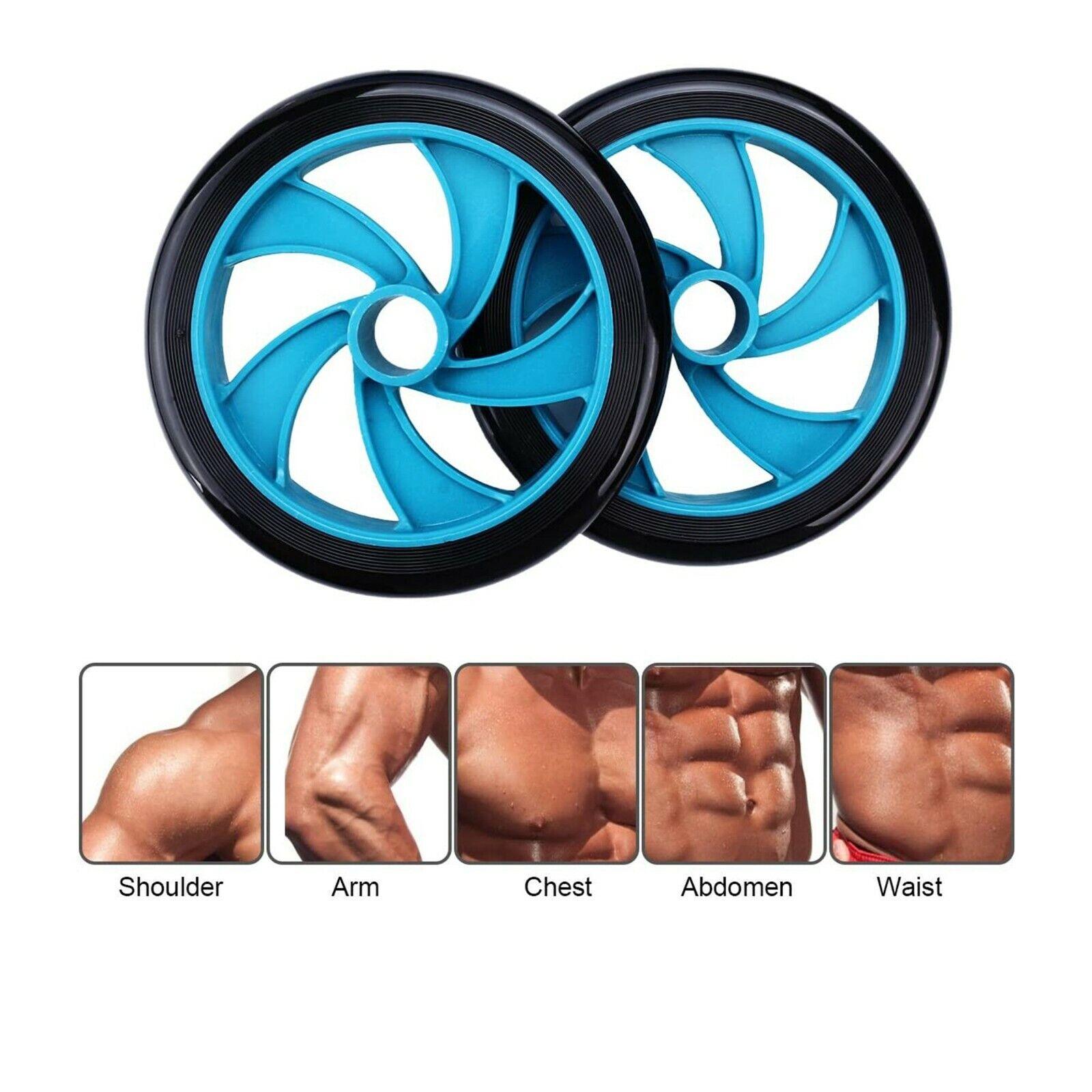 AB Roller Wheel - Abdominal Roller Exercise Wheel for Home Gym Fitness Equipment Accessories Exercise & Fitness - Tophatter Daily Deals