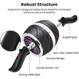 Abdominal Exercise Roller - Chunky wheel AB Roller with Extra Thick Knee Pad Core Workout Abdominal Exercise Exercise & Fitness - Tophatter Daily Deals