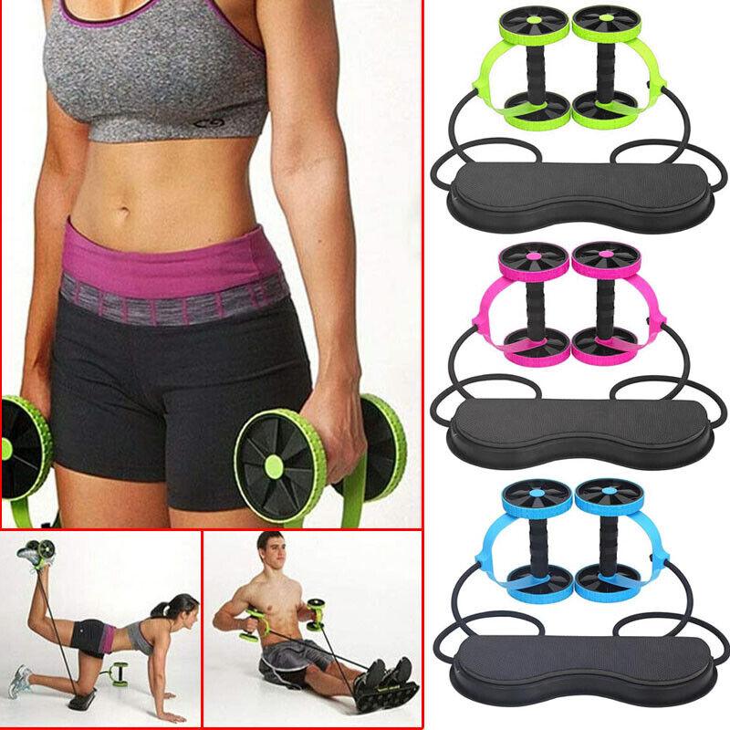 Rolling Wheel for ABS - Portable Ab Wheel Fitness Abdominal Roller Leg Exercise ABS Workout Training Exercise & Fitness - Tophatter Daily Deals