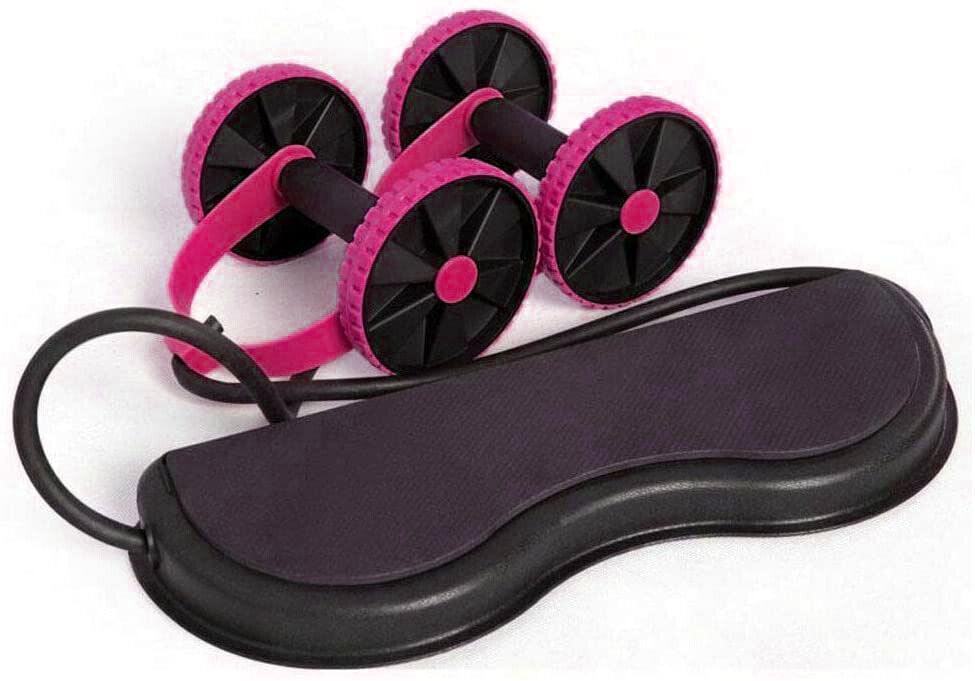 Rolling Wheel for ABS - Portable Ab Wheel Fitness Abdominal Roller Leg Exercise ABS Workout Training Pink Exercise & Fitness - Tophatter Daily Deals