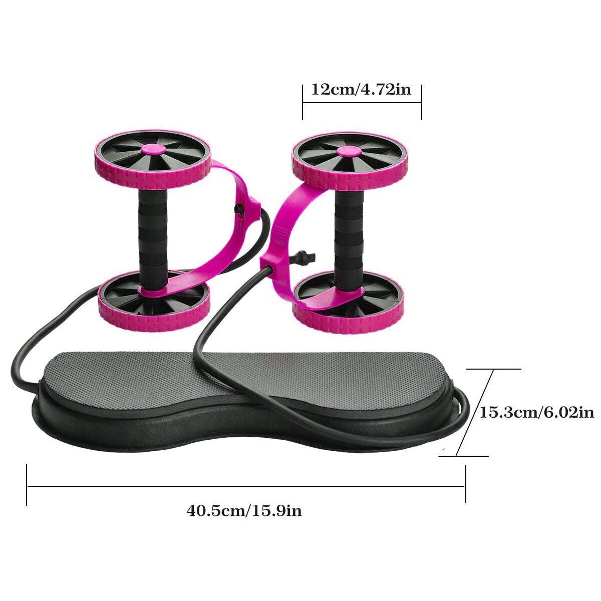 Rolling Wheel for ABS - Portable Ab Wheel Fitness Abdominal Roller Leg Exercise ABS Workout Training Exercise & Fitness - Tophatter Daily Deals