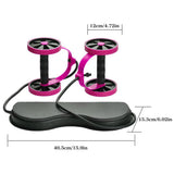Rolling Wheel for ABS - Portable Ab Wheel Fitness Abdominal Roller Leg Exercise ABS Workout Training Exercise & Fitness - Tophatter Daily Deals