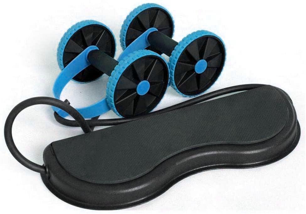 Rolling Wheel for ABS - Portable Ab Wheel Fitness Abdominal Roller Leg Exercise ABS Workout Training Blue Exercise & Fitness - Tophatter Daily Deals