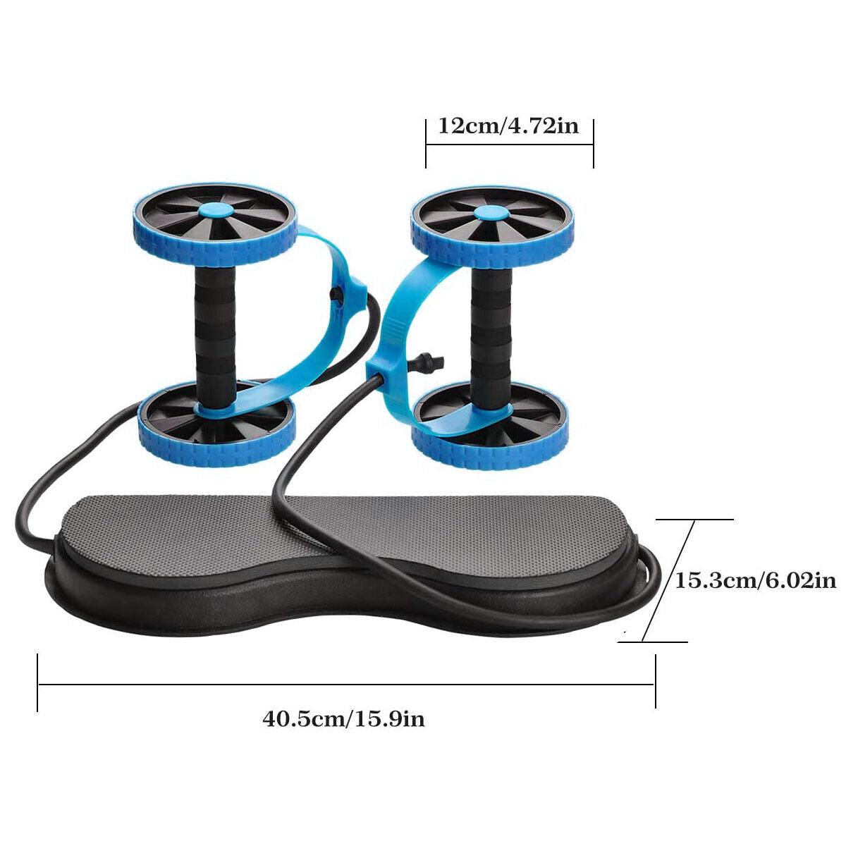 Rolling Wheel for ABS - Portable Ab Wheel Fitness Abdominal Roller Leg Exercise ABS Workout Training Exercise & Fitness - Tophatter Daily Deals