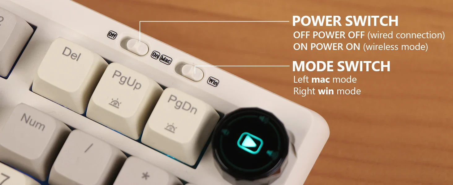 Mechanical Keyboard 97Key 95 Percent Gasket Mini Display - Tophatter Daily Deals