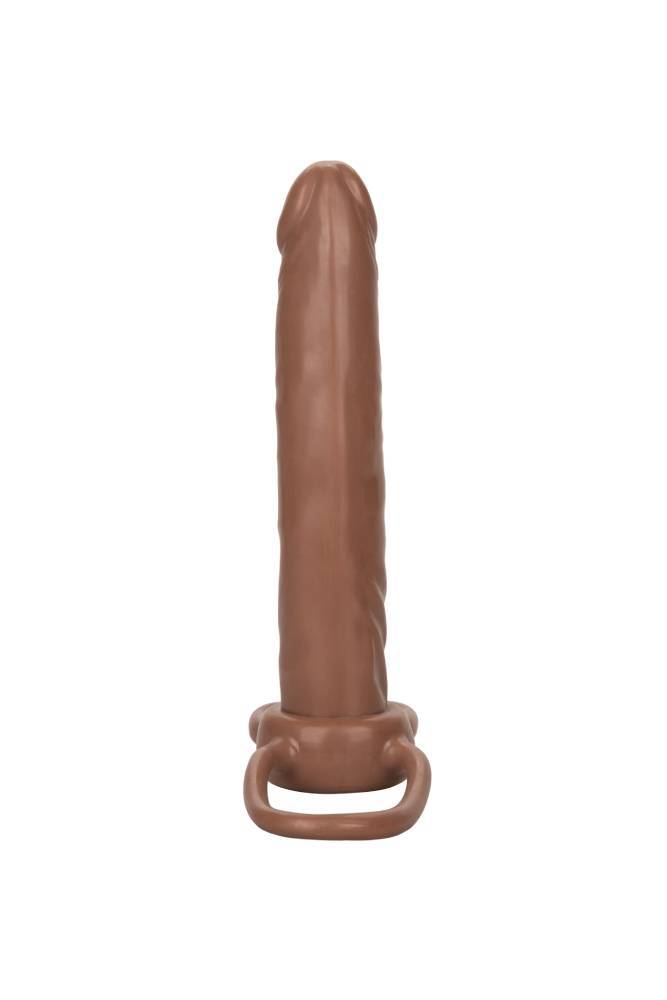 Cal Exotics - Accommodator Dual Penetrator Strap-On - Brown Sex Toy - Tophatter Daily Deals