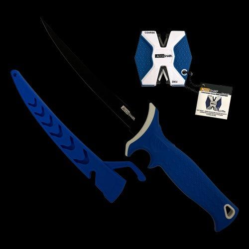 ACCUSHARP FILLET KNIFE + 2 STEP CERAMIC SHARPENER - Tophatter's Army Deals KNIVES - Tophatter Daily Deals