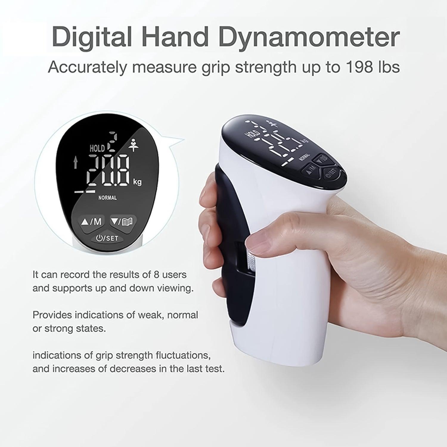 Dynamometer Hand Grip - Digital Electric Hand Gripper Hand Dynamometer Counting Gripper Hand Gripper Exercise & Fitness - Tophatter Daily Deals