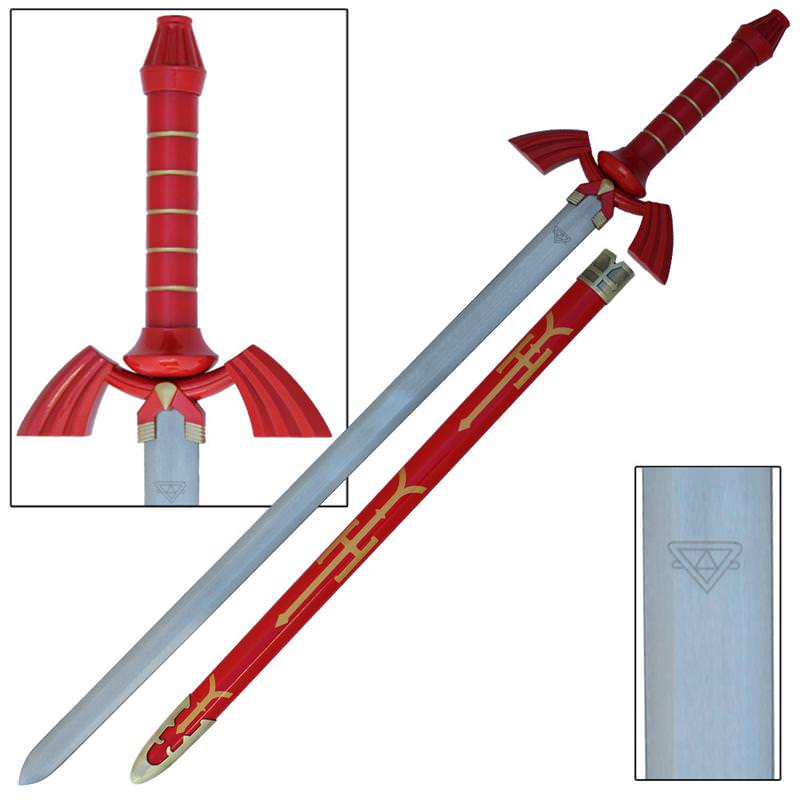 Accurate Zelda Link Shadow Master Sword Red Version - TOPHATTER'S ARMORY DEALS Collectible Weapons - Tophatter Daily Deals