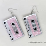 Acrylic Tape Drop Earrings Y2K Retro Style Ear Jewelry For Women Party Accessories - Tophatter Daily Deals