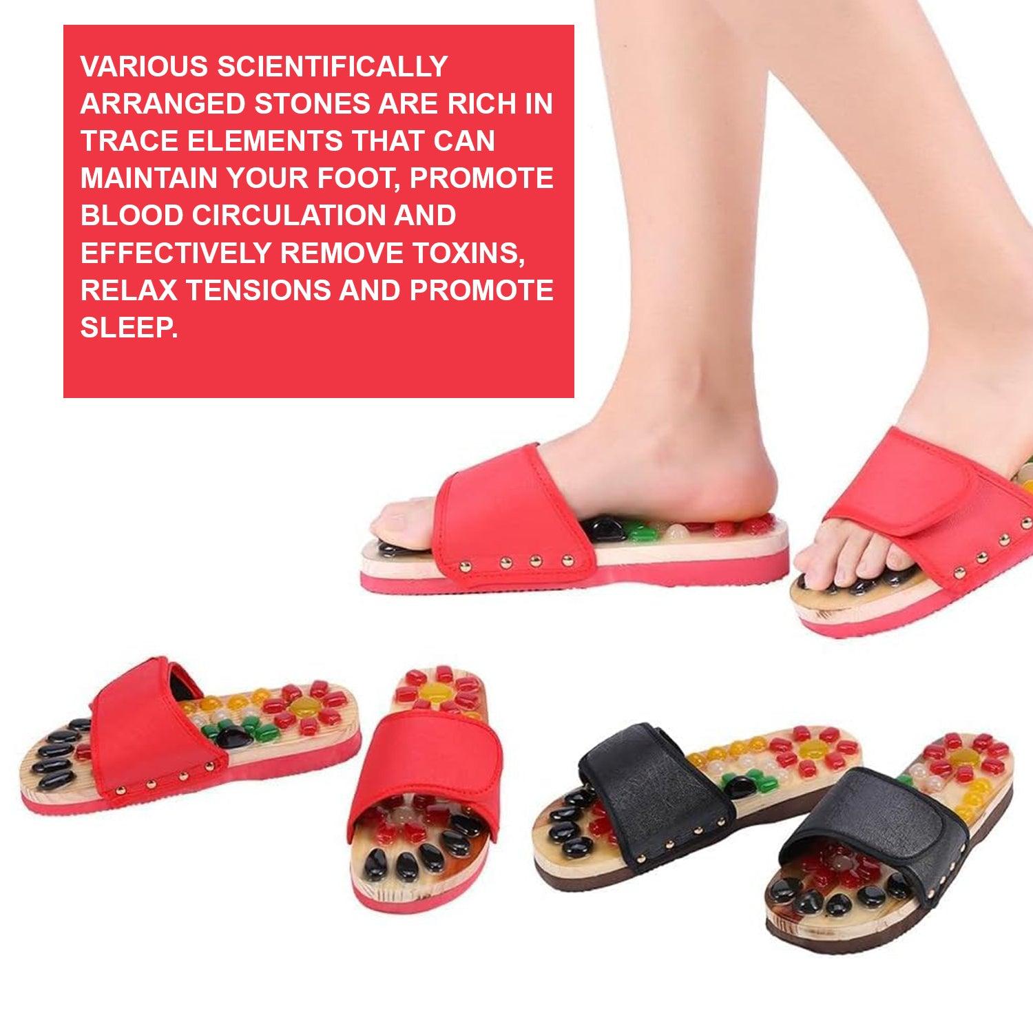 Foot Massage Slippers - Acupressure Foot Massager Slipper Sandals Acupoint Stimulation Massager Health & Beauty - Tophatter Daily Deals