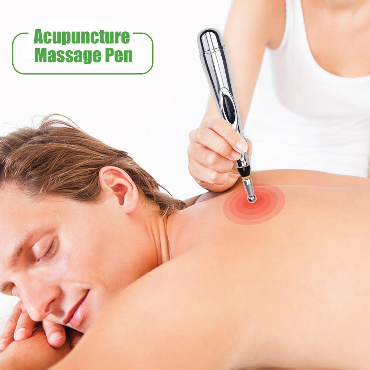 Electronic Acupuncture Pen - Electric Acupuncture Magnet Therapy Heal Massage Meridian Energy Pen Relief Pain Personal Care - Tophatter Daily Deals