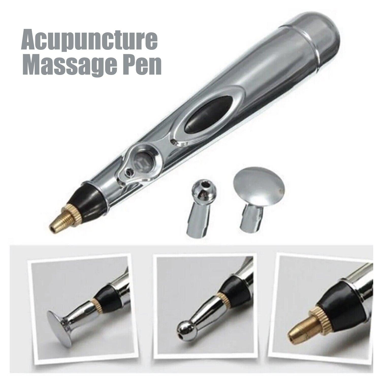 Electronic Acupuncture Pen - Electric Acupuncture Magnet Therapy Heal Massage Meridian Energy Pen Relief Pain 3 in 1 Personal Care - Tophatter Daily Deals