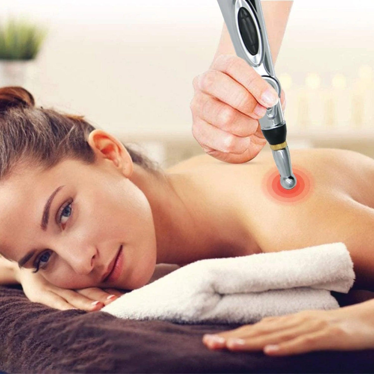 Electronic Acupuncture Pen - Electric Acupuncture Magnet Therapy Heal Massage Meridian Energy Pen Relief Pain Personal Care - Tophatter Daily Deals
