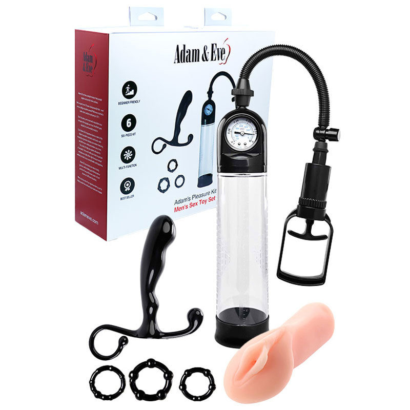 Adam & Eve ADAMS PLEASURE KIT - Male Kit - 6 Piece Set > Sex Toys > Sex Kits - Tophatter Daily Deals