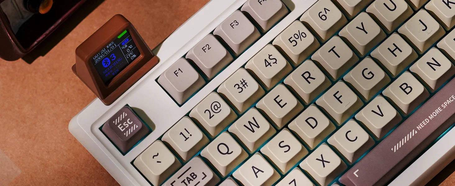 Mechanical Keyboard 97Key 95 Percent Gasket Mini Display - Tophatter Daily Deals