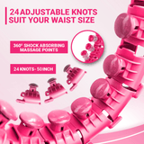 MASKURA Smart Weighted Hula Hoop With Counter 24 knots - Weight Loss Hula Hoop, Smart Fitness, Adjustable Ring Size With Counter Suitable For Adult Exercise & Fitness - Tophatter Daily Deals