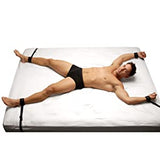 Adjustable Bedroom Restraint Kit Black > Bondage Gear > Bed Restraints - Tophatter Daily Deals