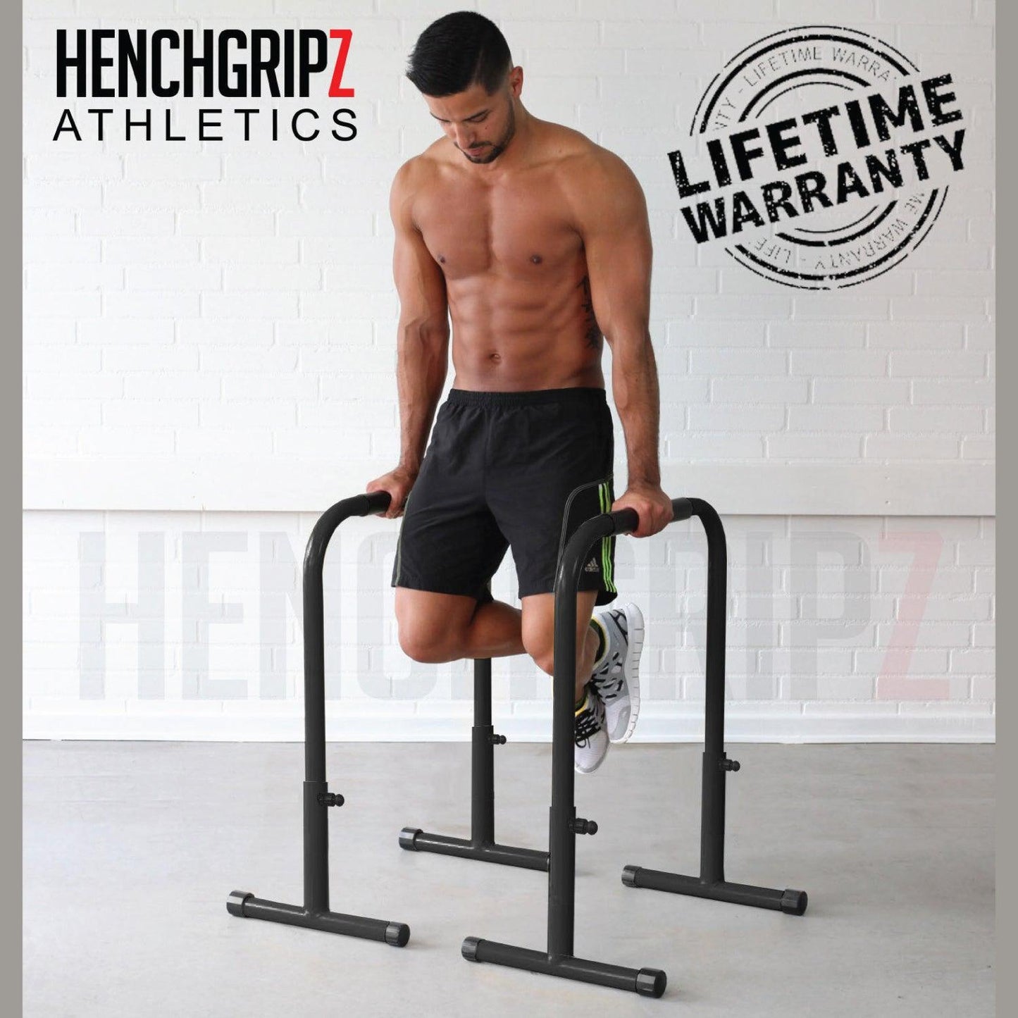 Adjustable Dip Bar - 75CM Parallel Dip Bars Home Gym Exercise Workout Push Pull Up Training Stability 65 CM Exercise & Fitness - Tophatter Daily Deals