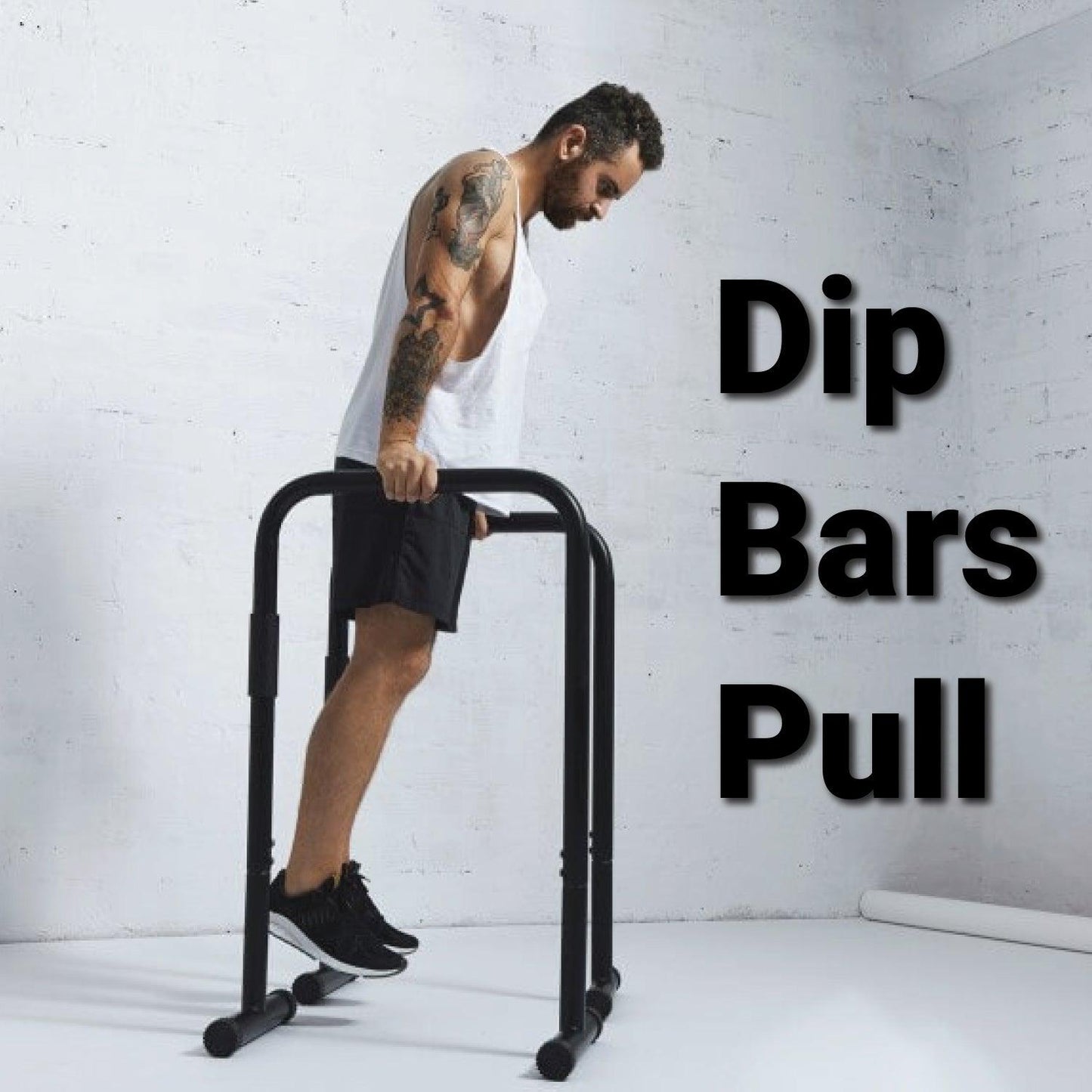 Adjustable Dip Bar - 75CM Parallel Dip Bars Home Gym Exercise Workout Push Pull Up Training Stability Exercise & Fitness - Tophatter Daily Deals
