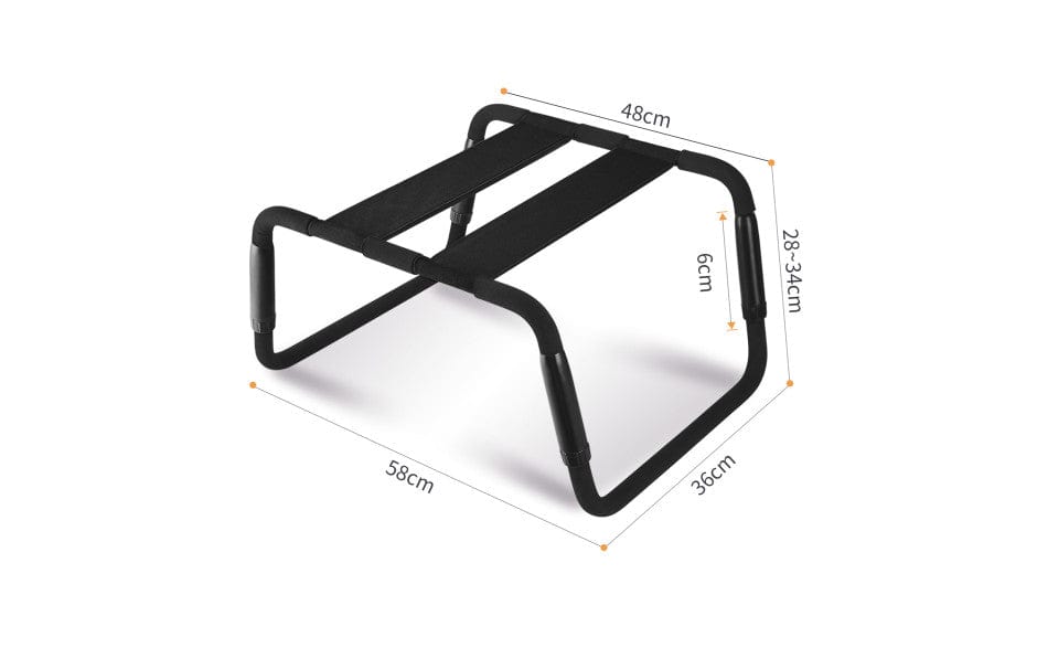 Adjustable Height Black Sex Chair – Versatile Erotic Furniture > Sex Toys > Sex Positioners - Tophatter Daily Deals