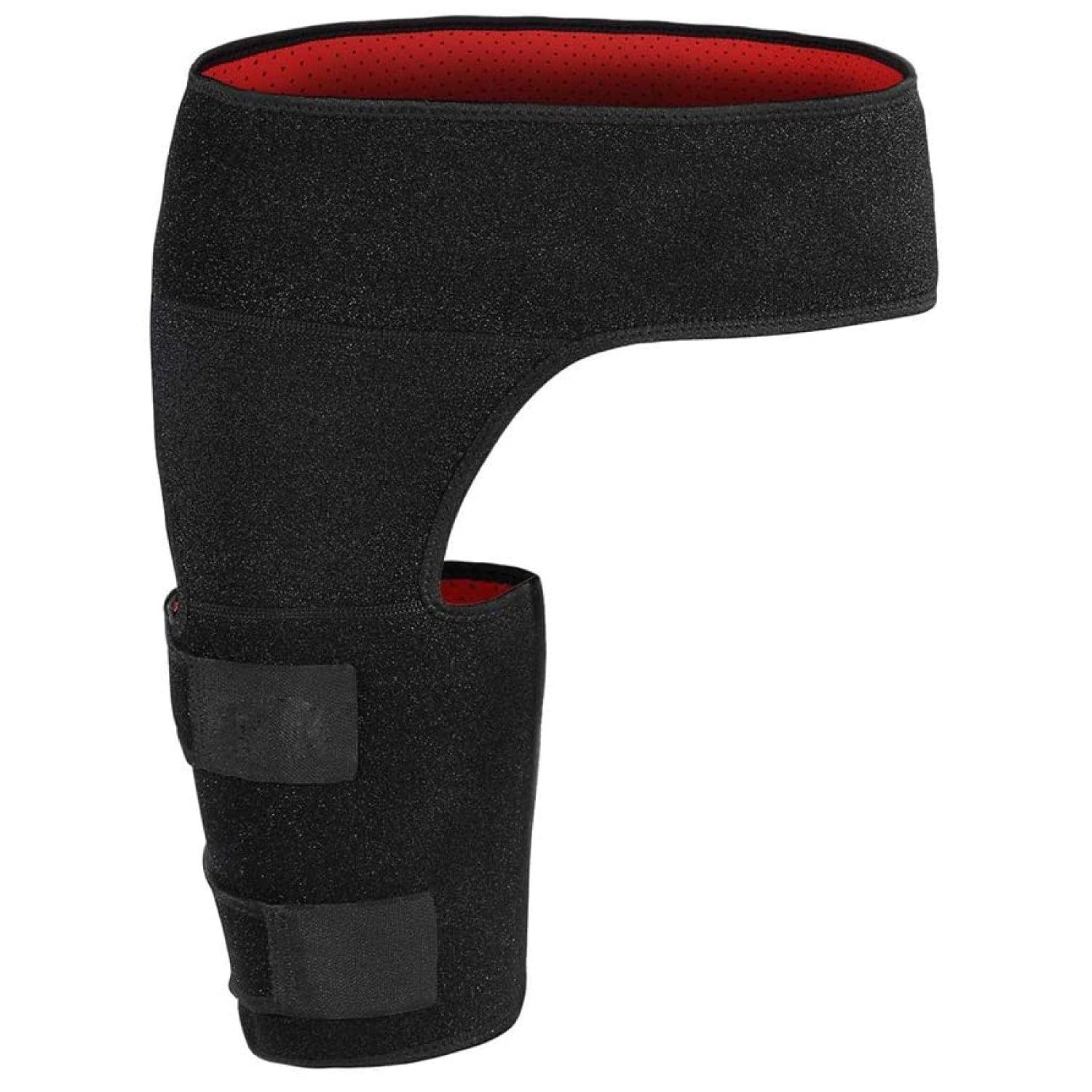 Adjustable Support for Hip - Groin Support Bandage, Adjustable Compression Wrap For Hip, Groin, Hamstring, Thigh, And Sciatic Nerve Pain Relief Exercise & Fitness - Tophatter Daily Deals