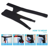 Adjustable Support for Hip - Groin Support Bandage, Adjustable Compression Wrap For Hip, Groin, Hamstring, Thigh, And Sciatic Nerve Pain Relief Exercise & Fitness - Tophatter Daily Deals