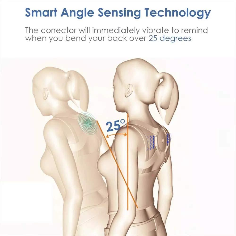 Clavicle Brace for Fracture -Intelligent Posture Corrector Smart Adjustable Kids Adult Clavicle Spine Support Exercise & Fitness - Tophatter Daily Deals